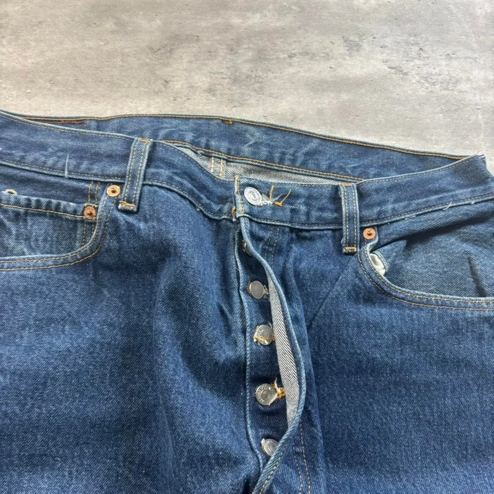 Levi's 501XX Jeans Mens 36x33 Dark Wash Vintage 90s Button Fly